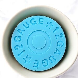 Lemon mint soap gauge bullet handmade 3x3 inch & 5oz donkey milk& coconut oil